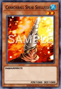Cannonball Spear Shellfish, Yu-Gi-Oh! card, WATER