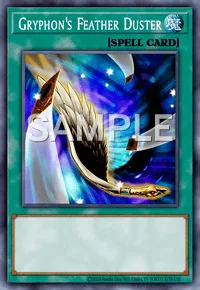 Gryphon's Feather Duster, Yu-Gi-Oh! card, SPELL