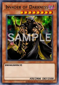 Invader of Darkness, Yu-Gi-Oh! card, DARK