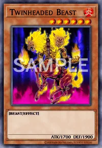 Twinheaded Beast, Yu-Gi-Oh! card, FIRE
