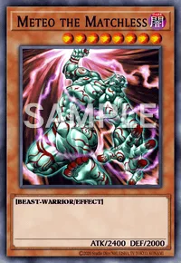 Meteo the Matchless, Yu-Gi-Oh! card, DARK