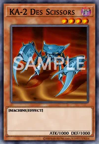 KA-2 Des Scissors, Yu-Gi-Oh! card, DARK