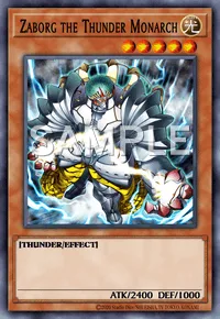 Zaborg the Thunder Monarch, Yu-Gi-Oh! card, LIGHT