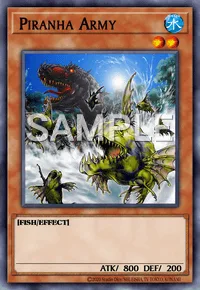Piranha Army, Yu-Gi-Oh! card, WATER