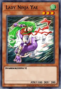 Lady Ninja Yae, Yu-Gi-Oh! card, WIND
