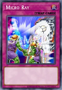 Micro Ray, Yu-Gi-Oh! card, TRAP