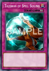 Talisman of Spell Sealing, Yu-Gi-Oh! card, TRAP