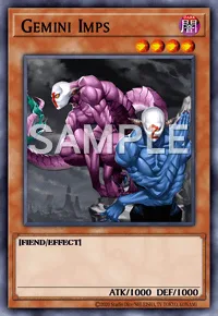 Gemini Imps, Yu-Gi-Oh! card, DARK