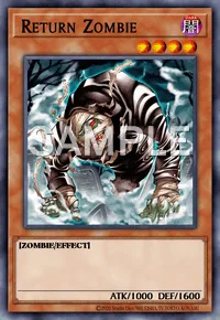 Return Zombie, Yu-Gi-Oh! card, DARK