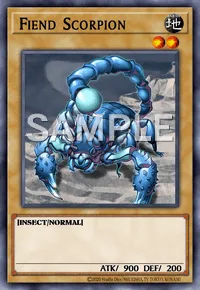 Fiend Scorpion, Yu-Gi-Oh! card, EARTH