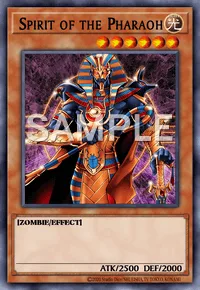 Spirit of the Pharaoh, Yu-Gi-Oh! card, LIGHT
