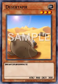 Desertapir, Yu-Gi-Oh! card, EARTH