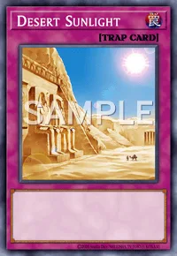 Desert Sunlight, Yu-Gi-Oh! card, TRAP