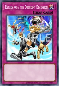 Return from the Different Dimension, Yu-Gi-Oh! card, TRAP