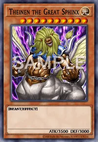 Theinen the Great Sphinx, Yu-Gi-Oh! card, LIGHT