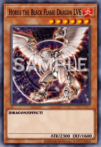 Horus the Black Flame Dragon LV6, Yu-Gi-Oh! card, FIRE