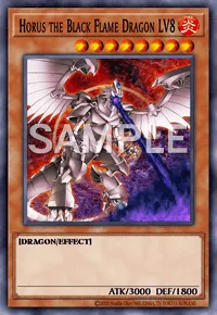 Horus the Black Flame Dragon LV8, Yu-Gi-Oh! card, FIRE