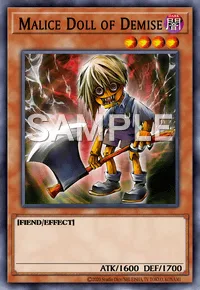 Malice Doll of Demise, Yu-Gi-Oh! card, DARK
