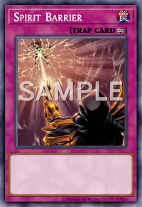 Spirit Barrier, Yu-Gi-Oh! card, TRAP