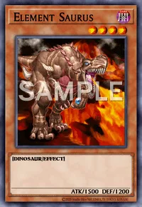 Element Saurus, Yu-Gi-Oh! card, DARK