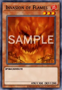 Invasion of Flames, Yu-Gi-Oh! card, FIRE
