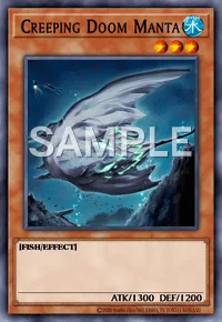Creeping Doom Manta, Yu-Gi-Oh! card, WATER