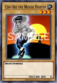 Chu-Ske the Mouse Fighter, Yu-Gi-Oh! card, EARTH