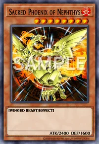 Sacred Phoenix of Nephthys, Yu-Gi-Oh! card, FIRE