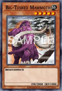 Big-Tusked Mammoth, Yu-Gi-Oh! card, EARTH