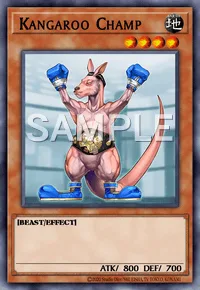 Kangaroo Champ, Yu-Gi-Oh! card, EARTH