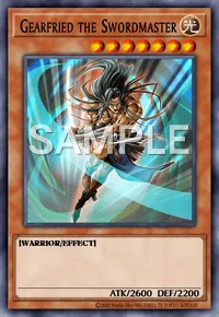 Gearfried the Swordmaster, Yu-Gi-Oh! card, LIGHT