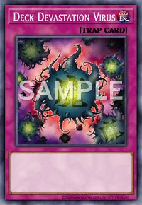 Deck Devastation Virus, Yu-Gi-Oh! card, TRAP