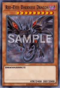 Red-Eyes Darkness Dragon, Yu-Gi-Oh! card, DARK