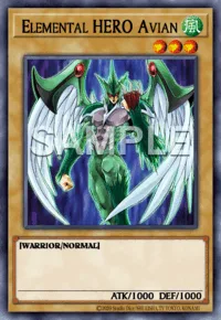 Elemental HERO Avian, Yu-Gi-Oh! card, WIND