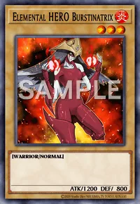Elemental HERO Burstinatrix, Yu-Gi-Oh! card, FIRE