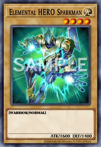 Elemental HERO Sparkman, Yu-Gi-Oh! card, LIGHT