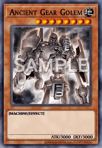Ancient Gear Golem, Yu-Gi-Oh! card, EARTH