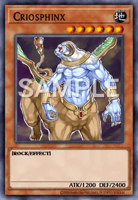 Criosphinx, Yu-Gi-Oh! card, EARTH