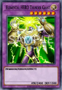 Elemental HERO Thunder Giant, Yu-Gi-Oh! card, LIGHT