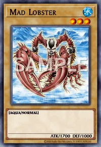 Mad Lobster, Yu-Gi-Oh! card, WATER