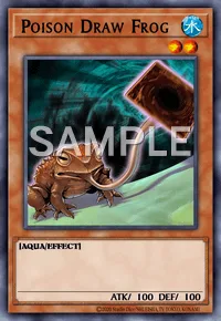 Poison Draw Frog, Yu-Gi-Oh! card, WATER
