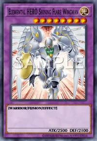 Elemental HERO Shining Flare Wingman, Yu-Gi-Oh! card, LIGHT