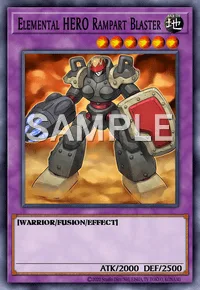 Elemental HERO Rampart Blaster, Yu-Gi-Oh! card, EARTH