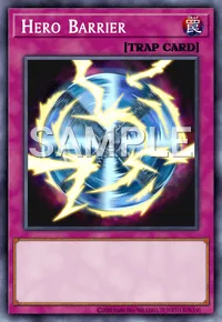Hero Barrier, Yu-Gi-Oh! card, TRAP