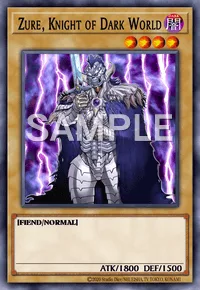 Zure, Knight of Dark World, Yu-Gi-Oh! card, DARK