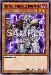 Broww, Huntsman of Dark World, Yu-Gi-Oh! card, DARK