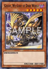 Goldd, Wu-Lord of Dark World, Yu-Gi-Oh! card, DARK