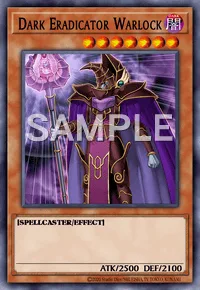Dark Eradicator Warlock, Yu-Gi-Oh! card, DARK