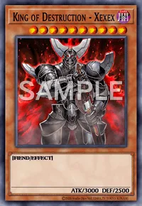 King of Destruction - Xexex, Yu-Gi-Oh! card, DARK
