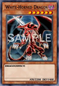 White-Horned Dragon, Yu-Gi-Oh! card, DARK